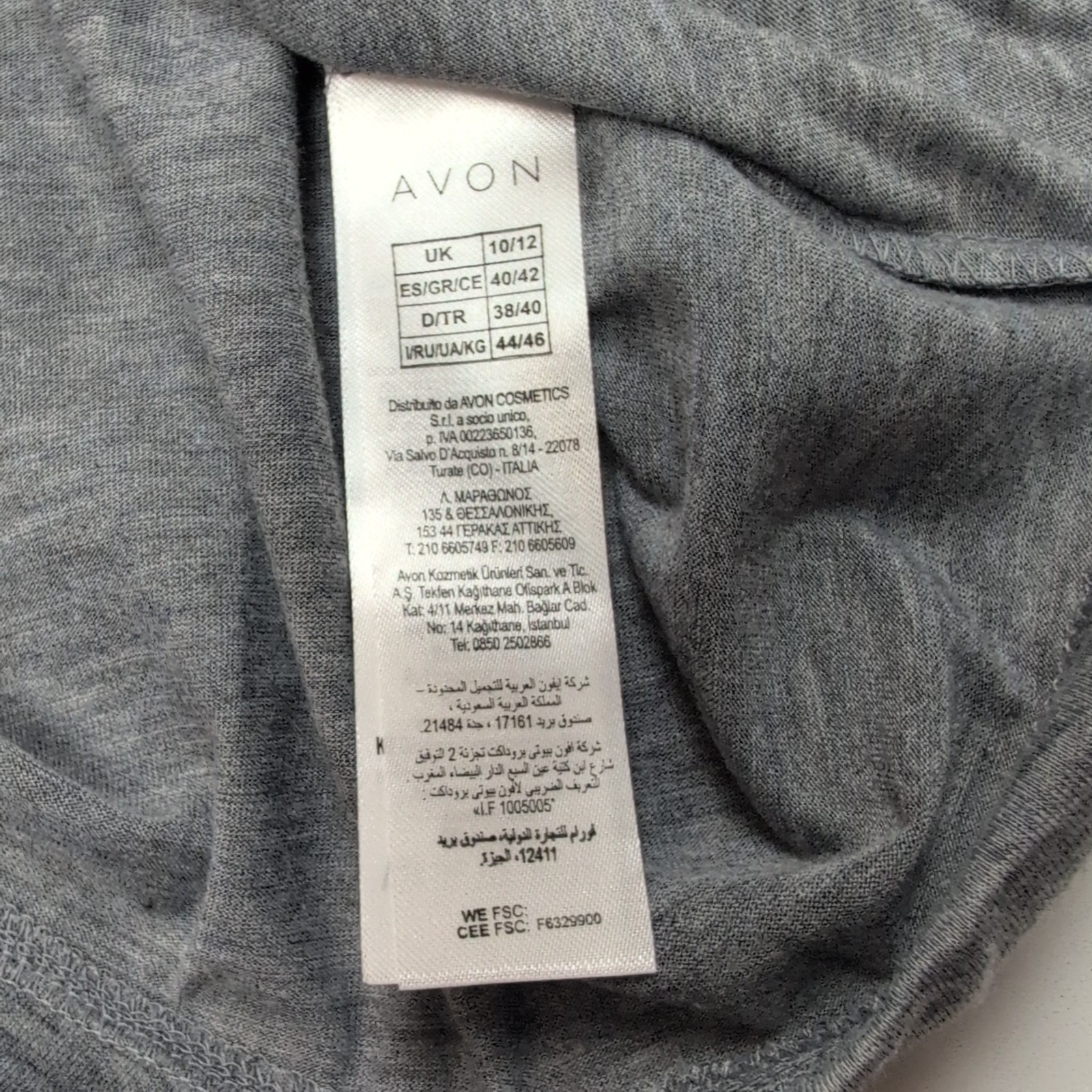 Robe E Essentials Edit M Grise Manches 3/4 Neuve Étiquette