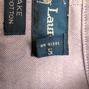 Chemise Ralph Lauren Blake Taille M Mauve Coton Oxford Manches Courtes