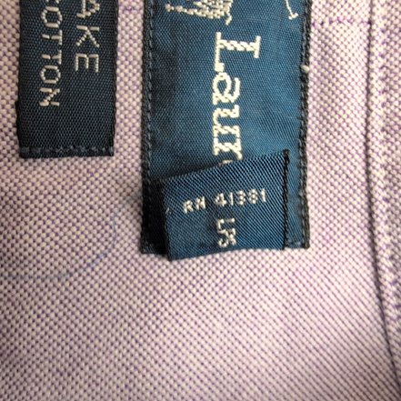 Chemise Ralph Lauren Blake Taille M Mauve Coton Oxford Manches Courtes