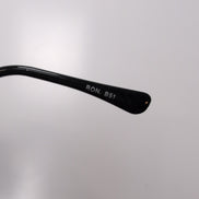 Lunettes de soleil Y2K Branche fine Acier Brossé Ovale