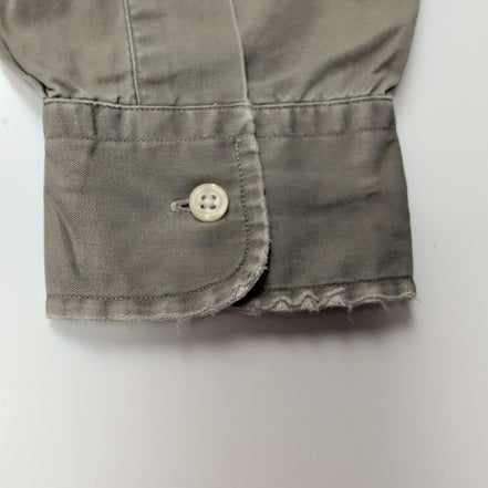 Chemise Ralph Lauren Blake M Kaki Vintage Logo Brodé Made in USA Coton
