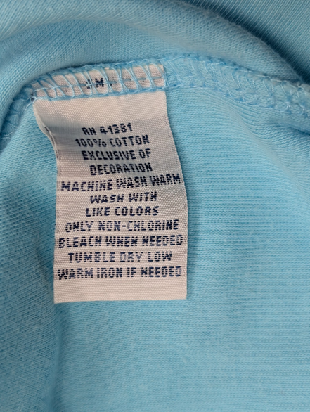 Polo manches courtes Polo Ralph Lauren M bleu turquoise logo orange Custom Fit