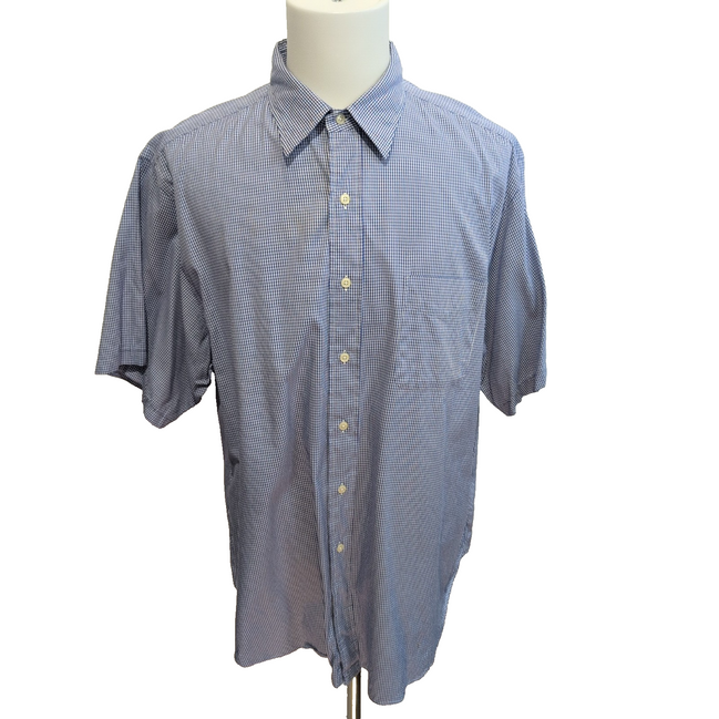 Chemise Polo Ralph Lauren Andrew XXL Bleu Carreaux Manches Courtes