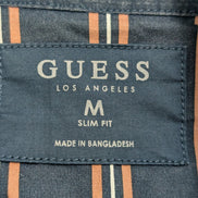 Chemise manches courtes Guess noir à rayures taille M #119msch