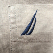 Chemise Nautica M/L Made in Hong Kong Oxford Kaki / crème manches longues
