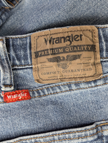 Jean Wrangler Homme Vintage Bleu Stretch Grande Taille W48 L30 Confort Élastique