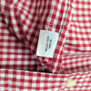 Chemise Ralph Lauren XL rouge à carreaux 100% coton sans logo
