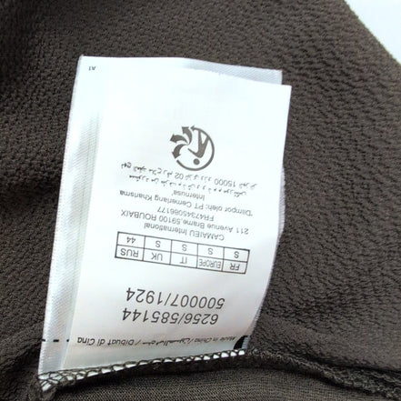 Haut Femme Taille S Camaïeu Basic Kaki Col V Sans Manches Neuf Étiquette