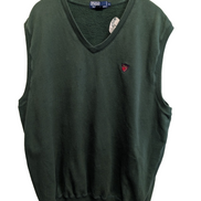 Pull sans manches Polo Ralph Lauren XL Pinehurst 1895 golf vert vintage