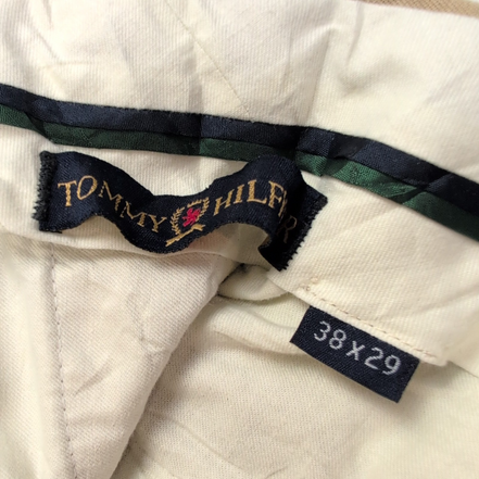 Pantalon de costume beige Tommy Hilfiger pour bretelles taille W38xL39 FR48