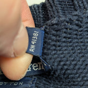 Pull Polo Ralph Lauren XL bleu marine col rond coton logo rouge brodé