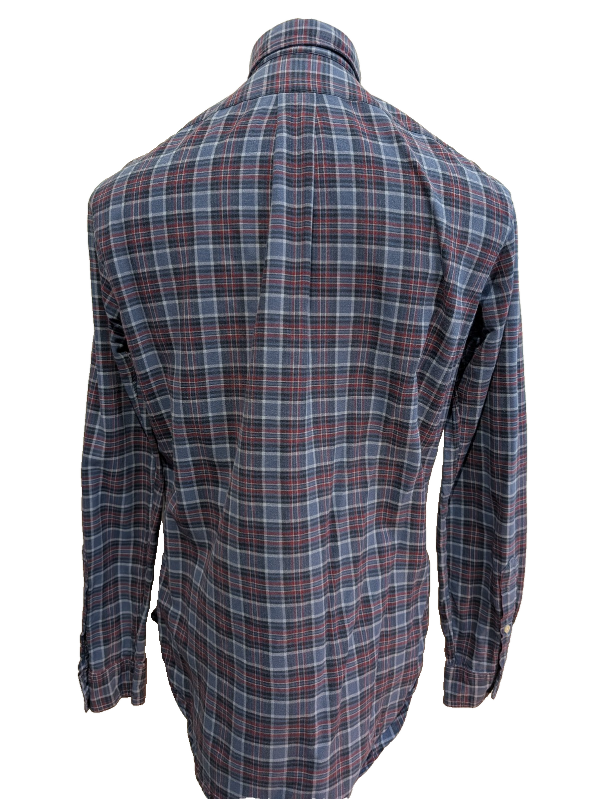 CHEMISE Ralph Lauren homme S Classic Flannel BLEU ROUGE hiver ❄️