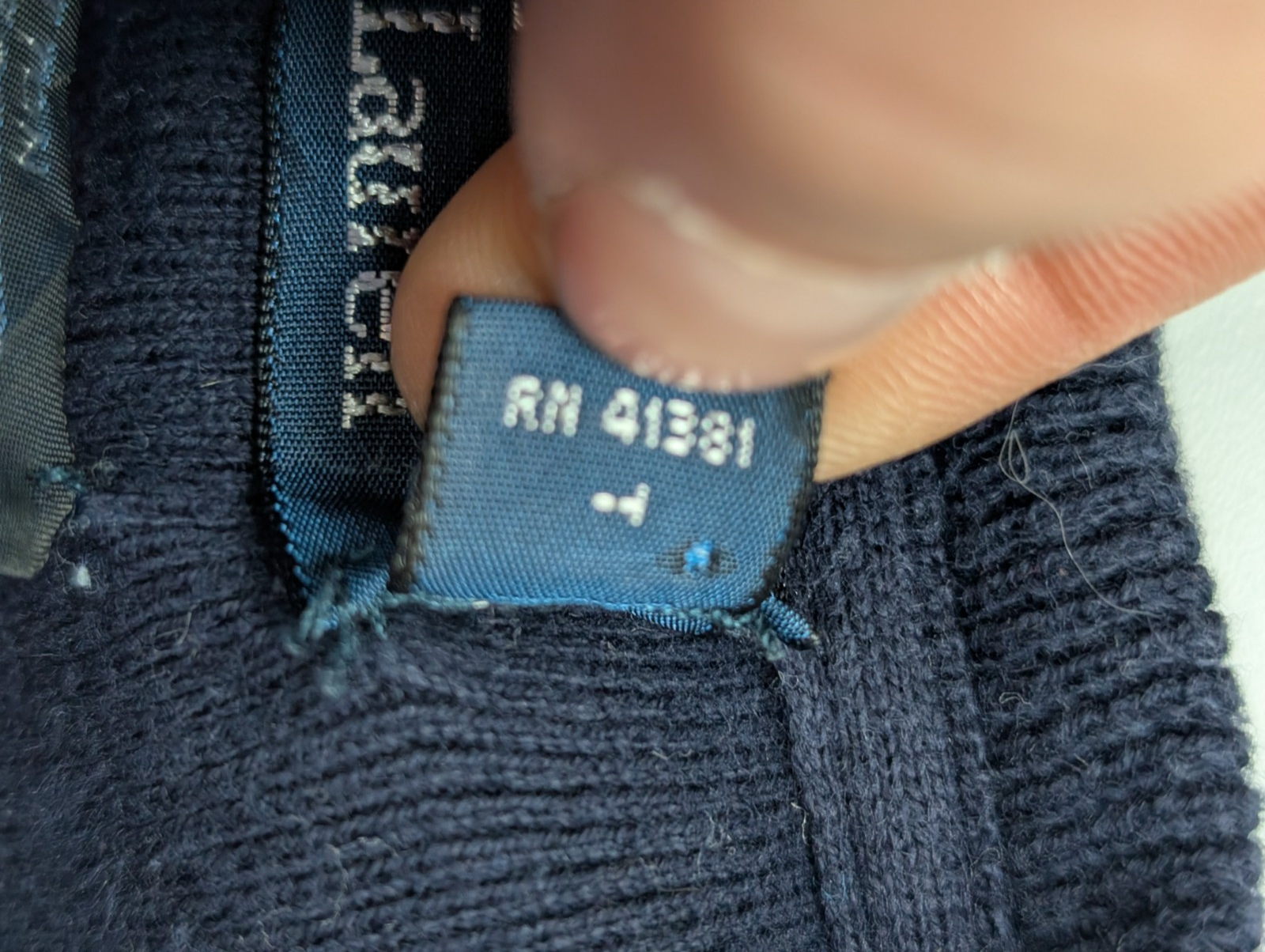 Pull Sweat Polo Ralph Lauren Col Rond Bleu Marine Taille M Logo Vert
