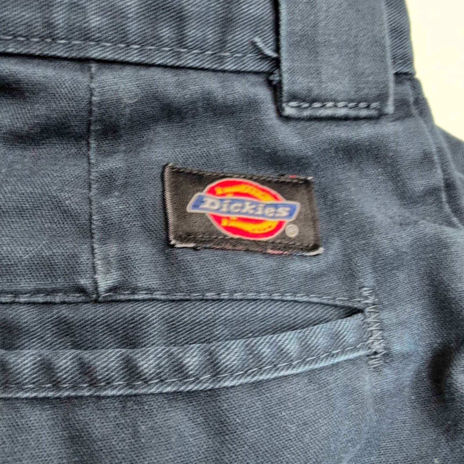 Short Dickies Workwear Bleu Marine Homme W40 Relaxed Fit Coupe Droite