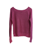 Pull femme LAUREN Ralph Lauren lin coton rose fuchsia maille L