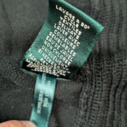 Gilet cardigan LAUREN Ralph Lauren M noir col châle ouvert manches longues