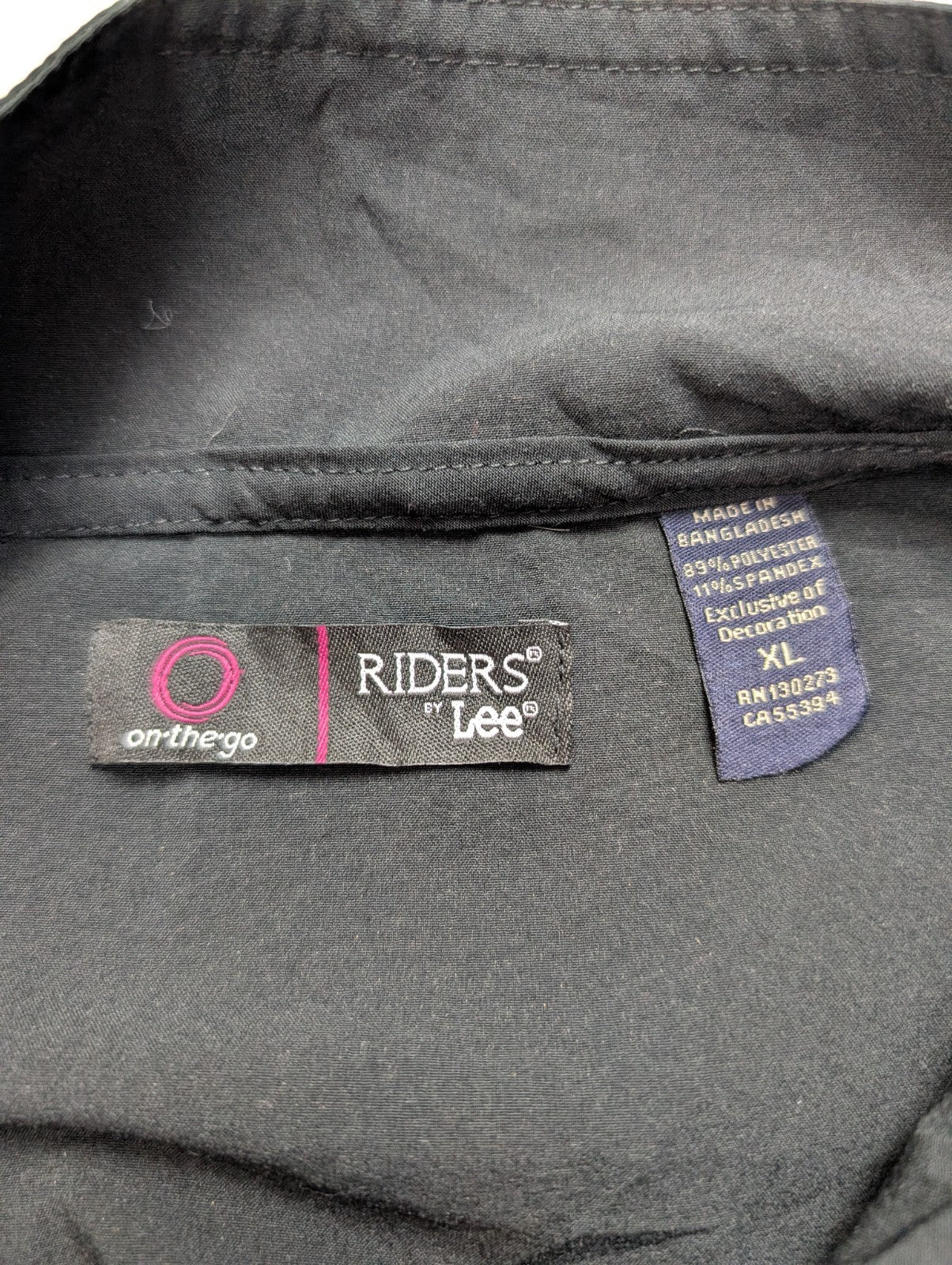 Veste Lee Riders Coupe-vent Sans Manche Noir Ultra Élastique Taille XL
