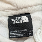 The North Face Sweat à Capuche Blanc - Grand Logo Carré au Dos - Taille XL Femme