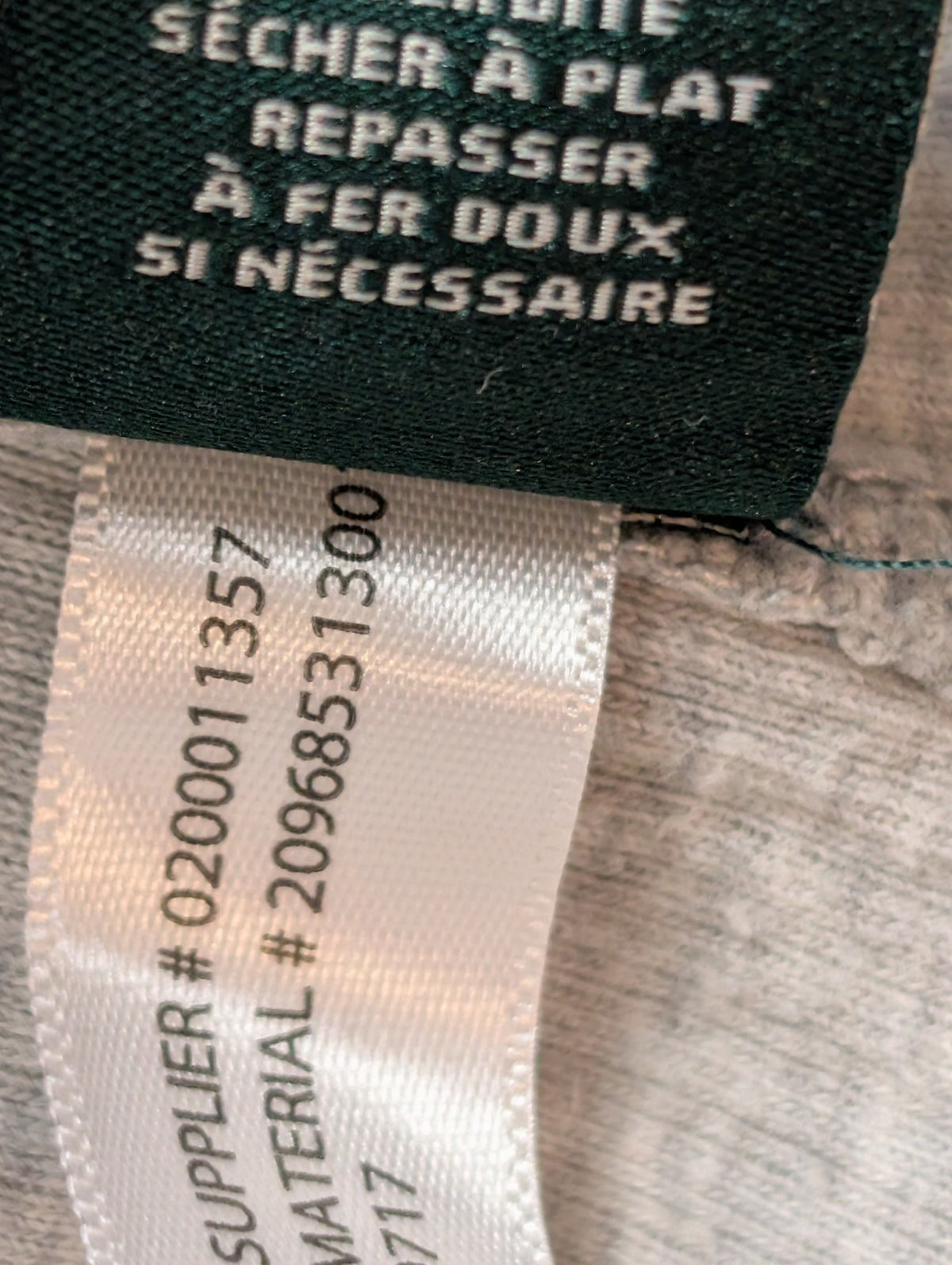 Pull LAUREN Ralph Lauren M gris chiné col zippé logo RL brodé manches longues