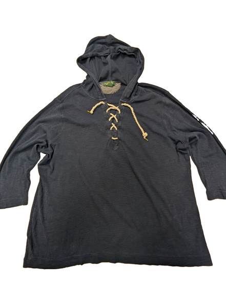 Sweat à capuche femme LRL Lauren Ralph Lauren Jeans Co bleu marine XL