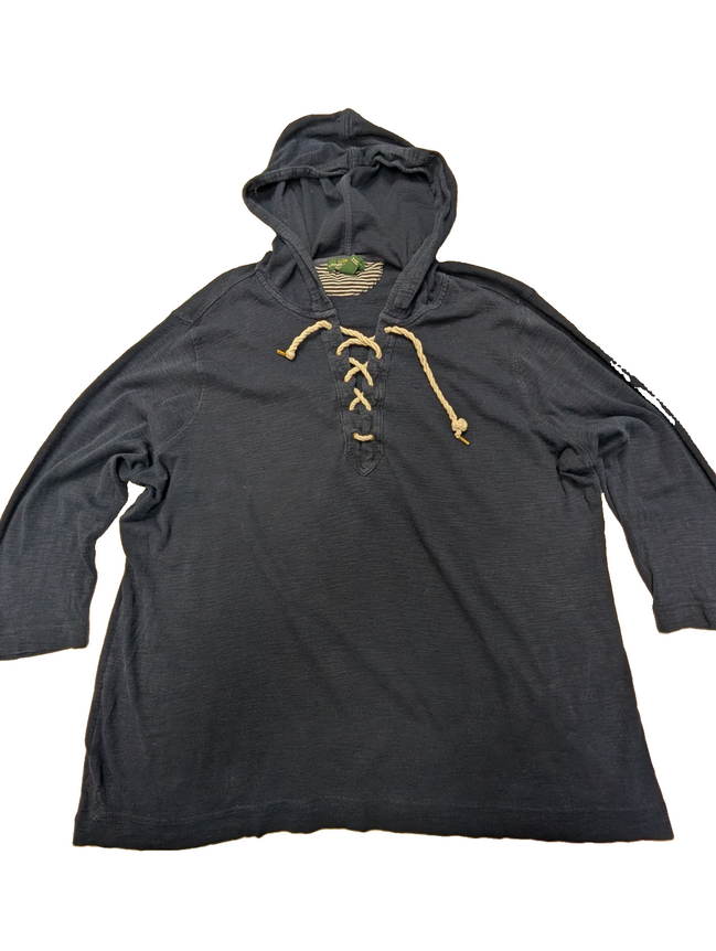 Sweat à capuche femme LRL Lauren Ralph Lauren Jeans Co bleu marine XL