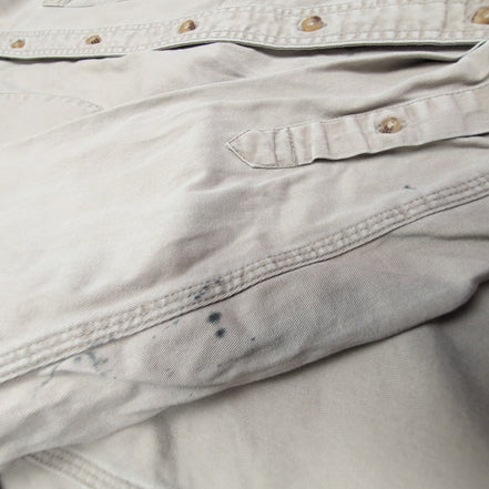 Chemise Wrangler RIGGS beige crème taille XL uni manches longues