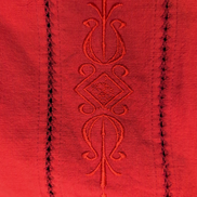 Chemise Hawaïenne Giovinezza S Rouge Cuba Panama Brodée Manches Courtes
