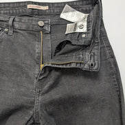 Jean Levi's 721 High Rise Skinny Stretch Noir Profond W32 L30 T42 Vintage Chic