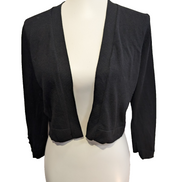 Gilet Court Tommy Hilfiger Femme Noir Rayonne Style Soie Taille S Excellent État
