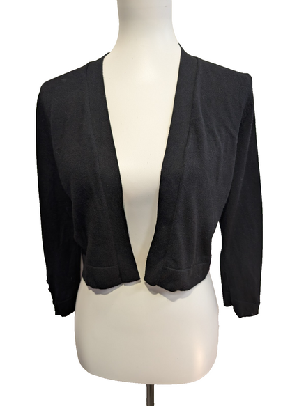 Gilet Court Tommy Hilfiger Femme Noir Rayonne Style Soie Taille S Excellent État