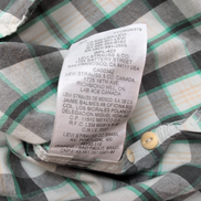 Chemise Levi's Vintage Carreaux Gris / Blanc / Vert Taille S manches longues