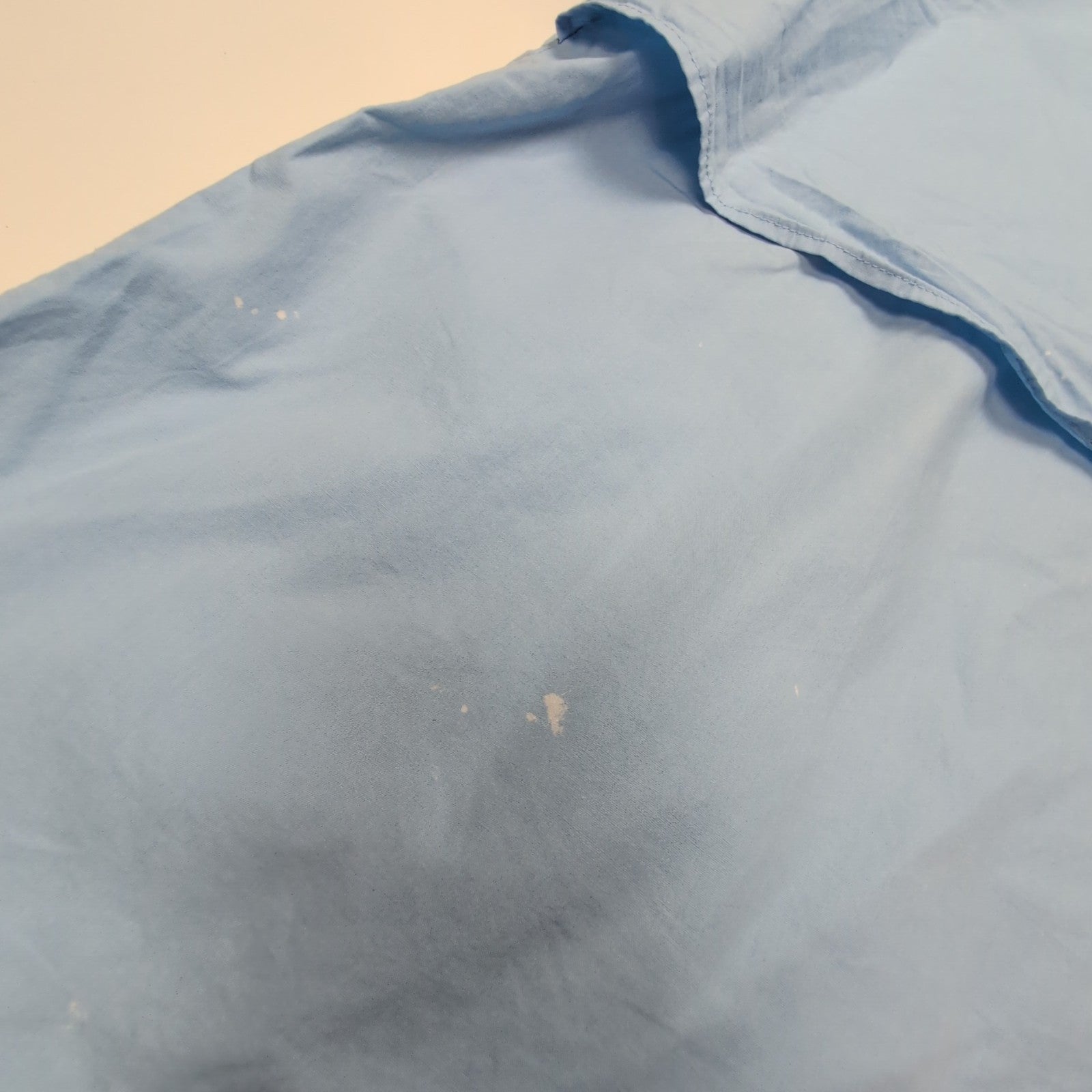 Chemise Columbia PFG bleue unie brodée poches manches courtes taille M homme
