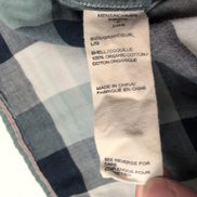 Woolrich chemise manches courtes kaki rayures coton organique taille L