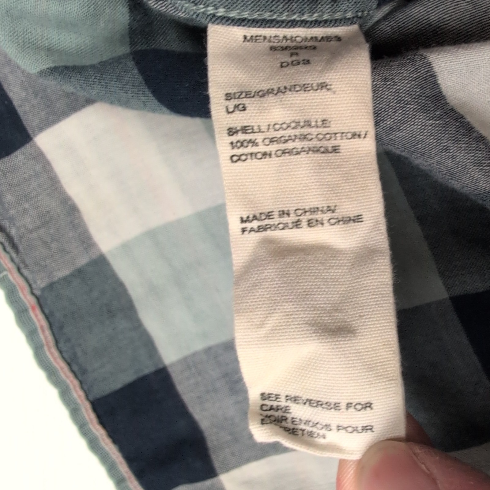 Woolrich chemise manches courtes kaki rayures coton organique taille L