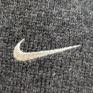 Pull sans Manche Nike Golf Col V Laine Gris Foncé Vintage Taille L