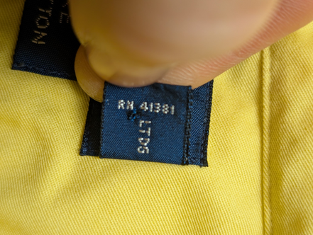 Chemise Polo Ralph Lauren Shirt M Blake Jaune Manches Courtes Button Down