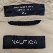 Chemise technique Nautica XL Crème 100% Coton Hong Kong Manches Longues