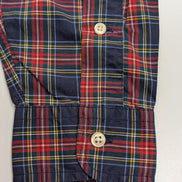 Chemise Ralph Lauren Taille L Carreaux Rouge Bleu Logo Jaune - Excellent État