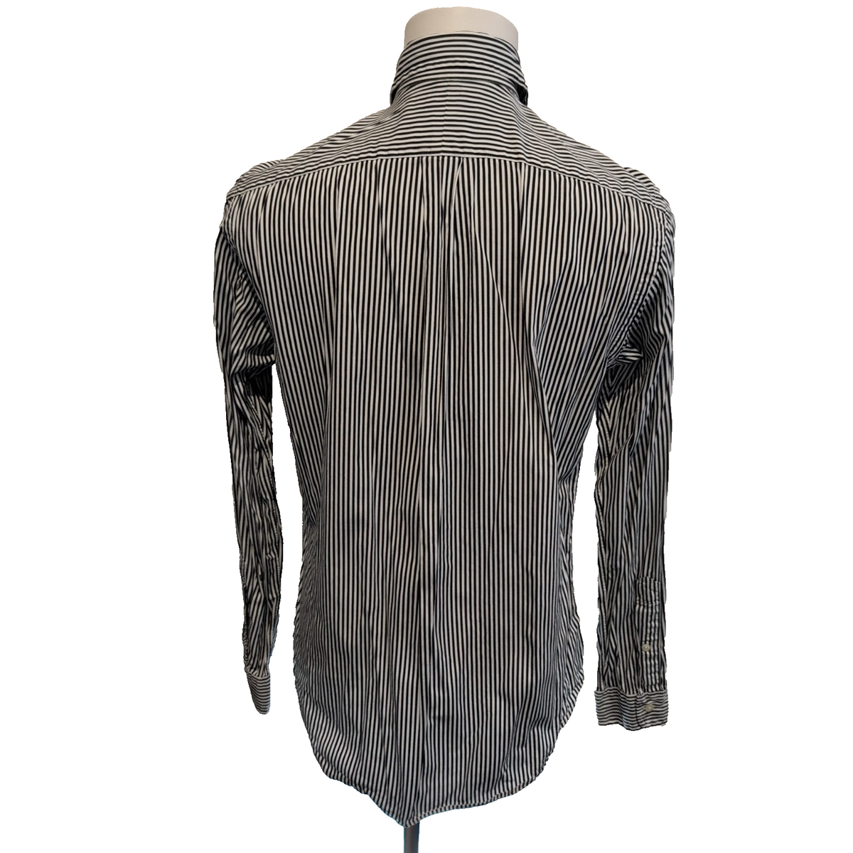 Chemise Ralph Lauren M Noire Rayures Custom Fit Button Down Shirt