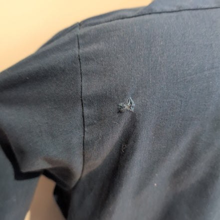 Chemise Dickies Made in USA L XL Bleu Marine Workwear 2 Poches Manches longues