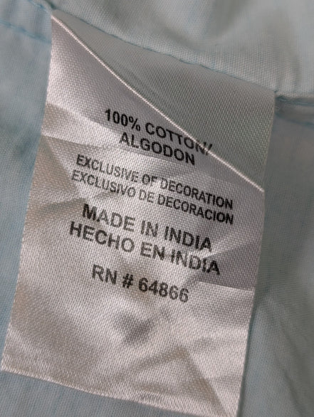 Chemise manches courtes Lee bleu ciel uni Homme taille XXL