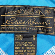 Veste Coupe-Vent Eddie Bauer Bleue Femme Taille M Blouson Outdoor avec Capuche