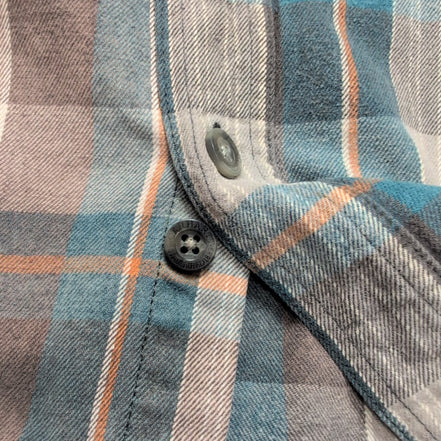 Chemise Carhartt L Coton Épais Workwear Logo Cuir Poche Stylo manches longues