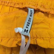 Short Femme M Fresh Made Jaune 100% Viscose Fluide Neuf avec Étiquette