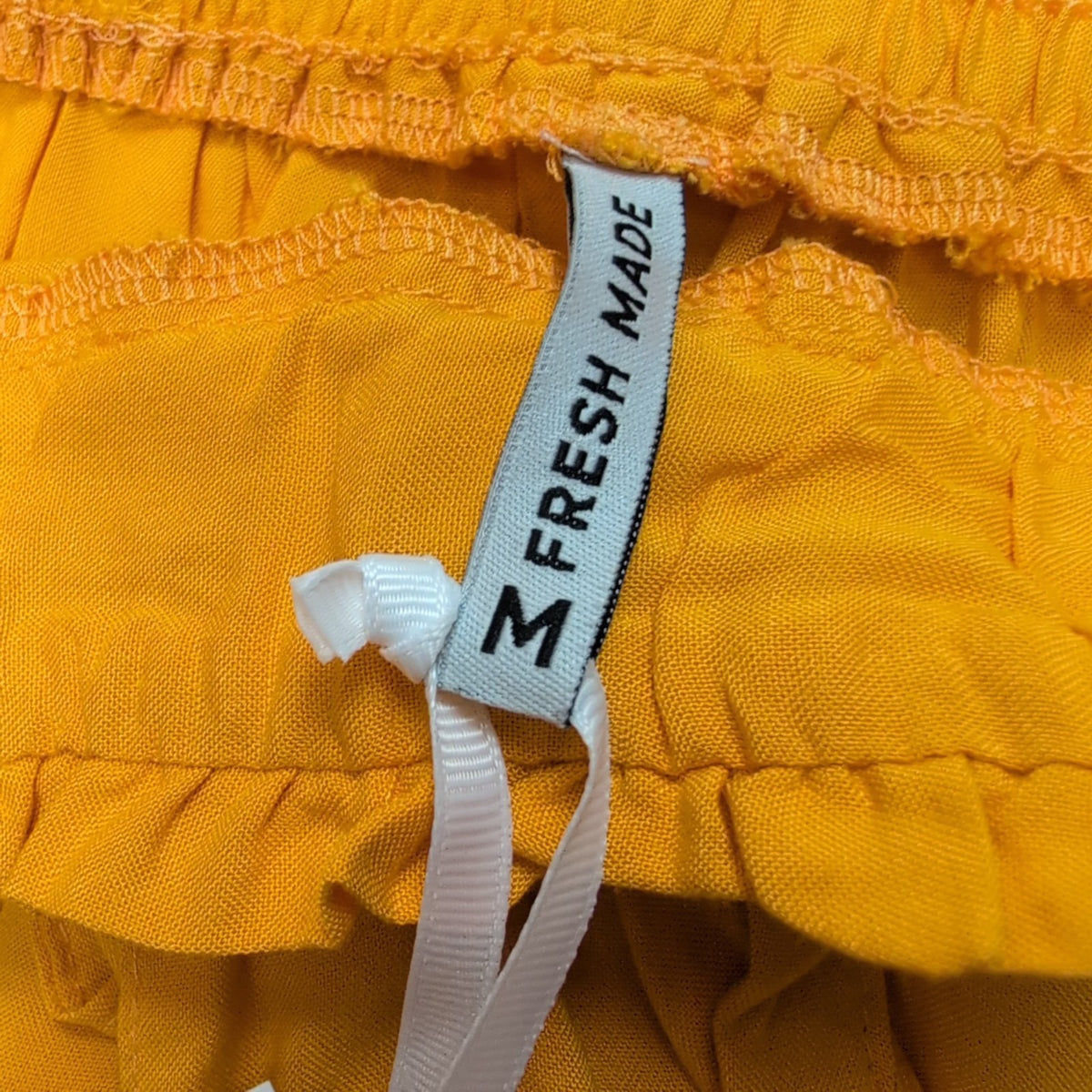 Short Femme M Fresh Made Jaune 100% Viscose Fluide Neuf avec Étiquette