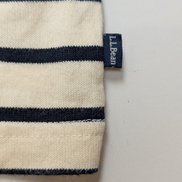 Marinière L.L. Bean Femme Blanc Cassé & Bleu Coupe Oversize - Taille M
