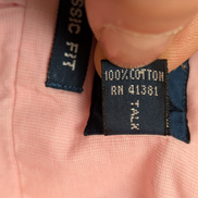 Chemise Ralph Lauren Homme S Manche Courte Rose Classic Fit Logo Bleu Petite Tai