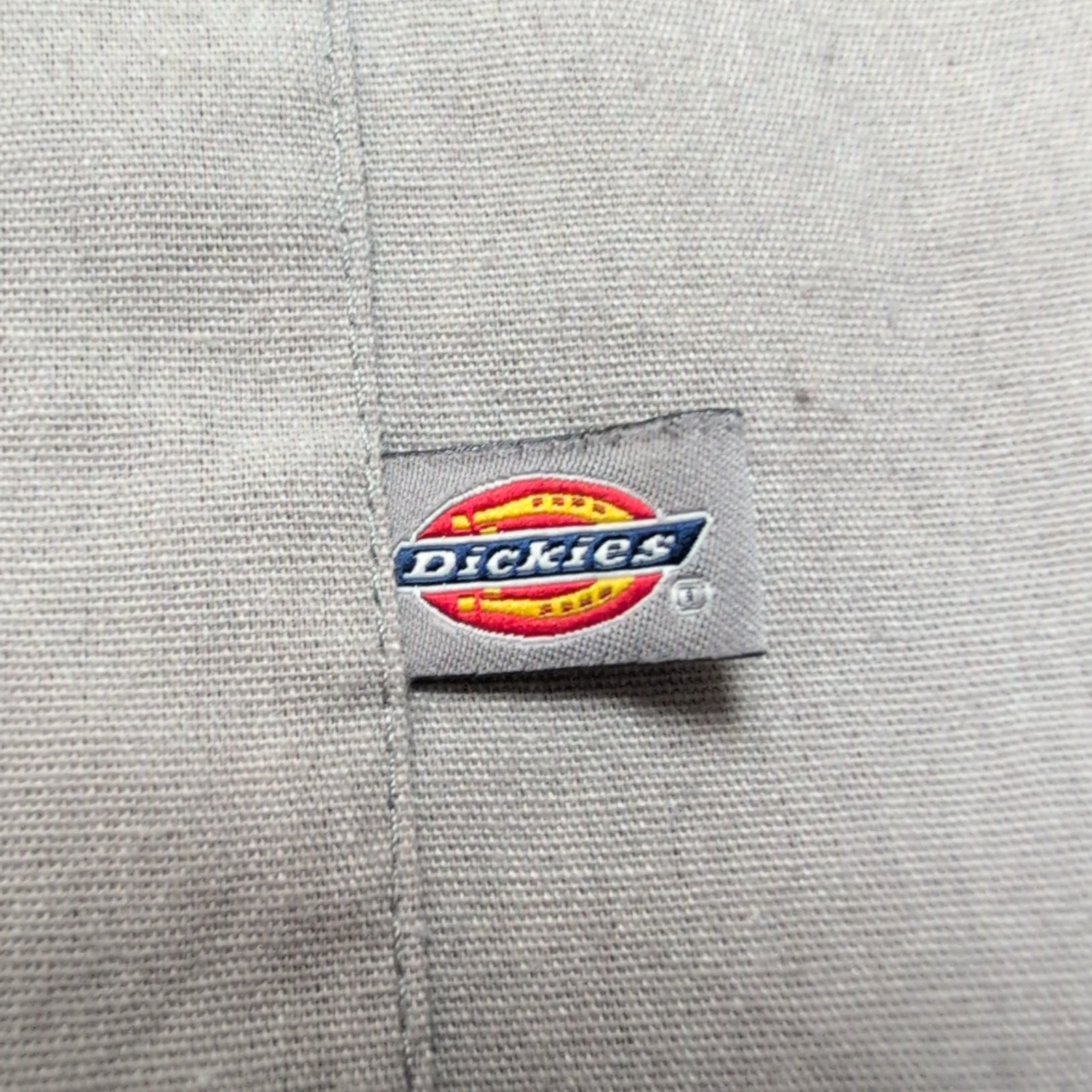 Chemise Dickies 2XL Gris Workwear Manches Courtes 2 Poches Logo