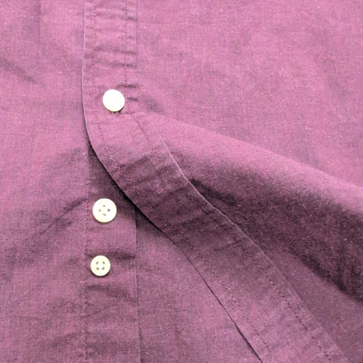 Chemise U.S. Polo Assn M Bordeaux Uni Slim Fit Logo Brodé Poche Coton