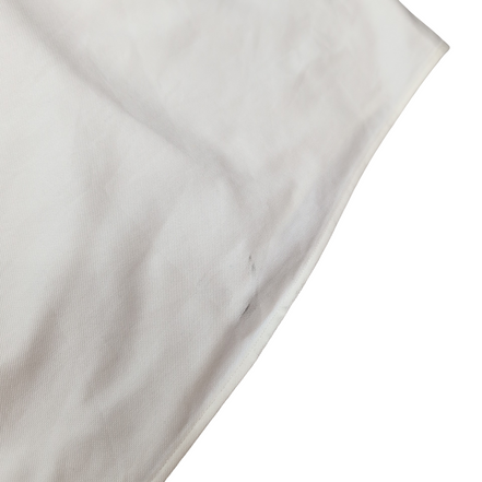 Chemise L.L. Bean blanche unie manches courtes poche brodée RSE vtg taille XXL